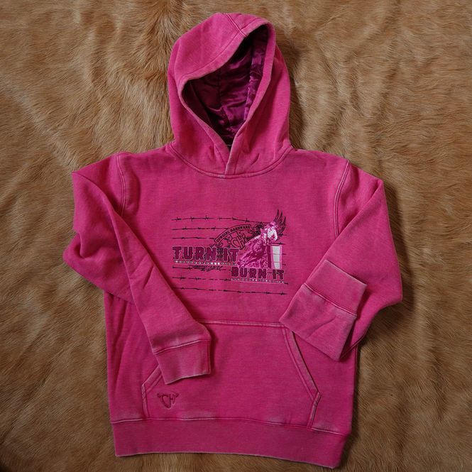 Hovedbilde Cowgirl Hardware Turn It Burn It Rosa Hettegenser ...