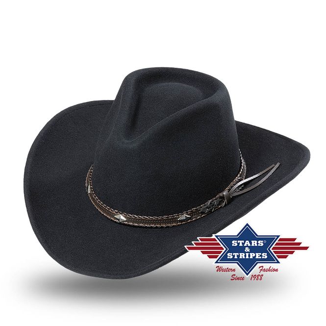 Hovedbilde Dallas Svart Cowboyhatt
