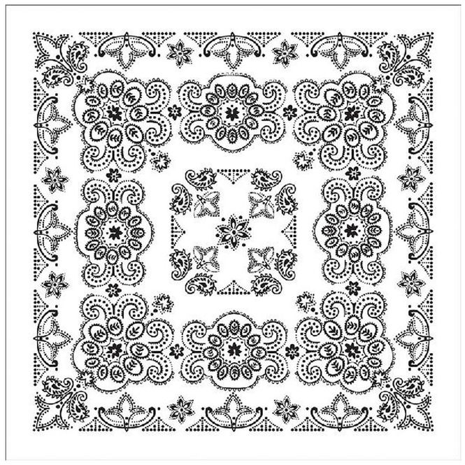 Hovedbilde White Paisley Bandana