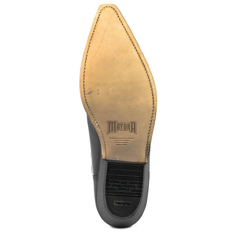 Mayura 1920 Matt svarte cowboy boots