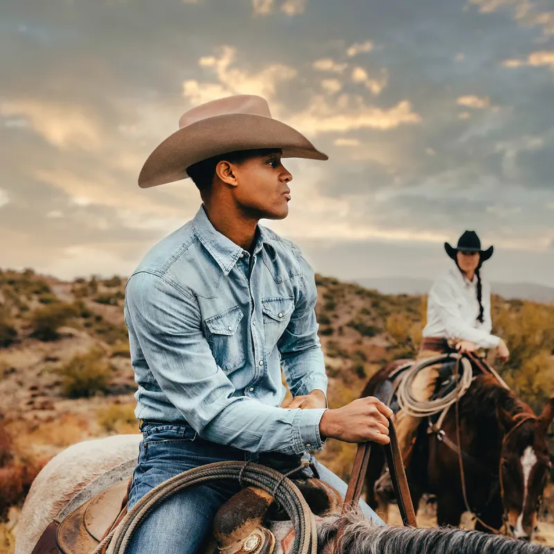 Stetson Corral Buffalo 4X Cowboyhatt Silversand