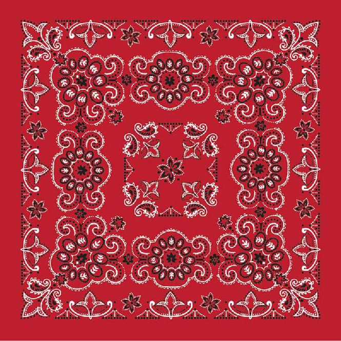 Hovedbilde Rød Bandana - Paisley