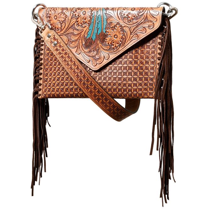 Hovedbilde Aztec Western Skulderveske med frynser