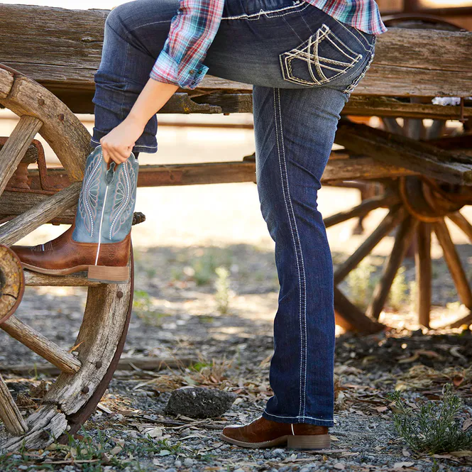 Hovedbilde Ariat R.E.A.L Mid Rise Entwined BootCut Jeans