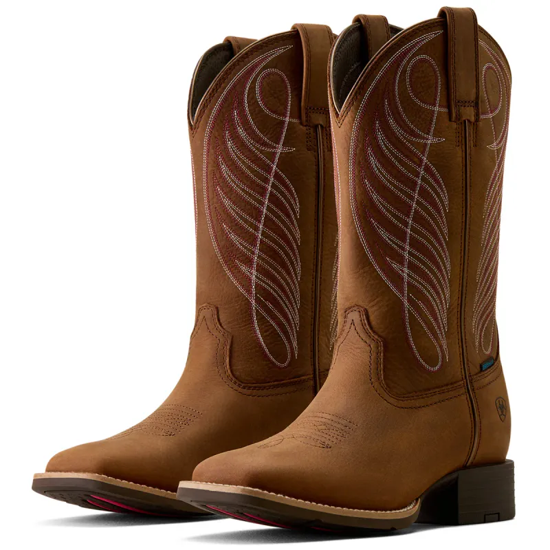 Round Up Waterproof Dameboots Reliable Brown