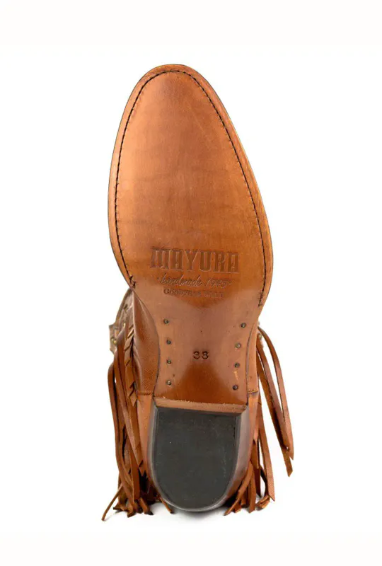 Mayura Fado Cuero Boots med Frynser