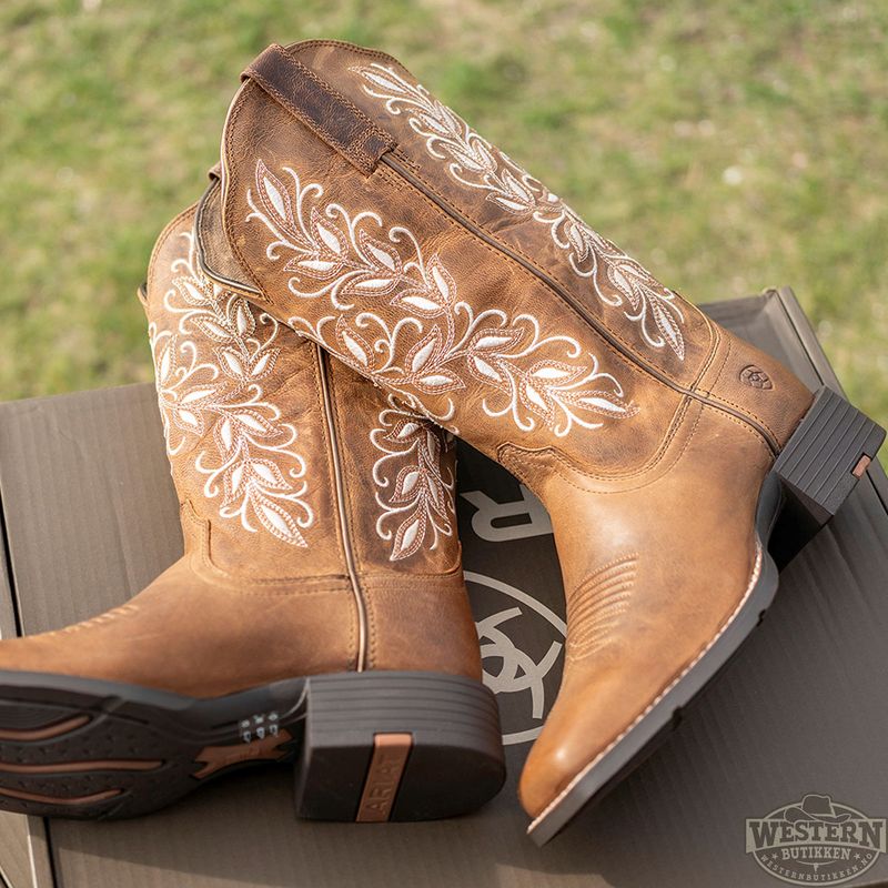 Round Up Holly dameboots – Western boots med brodering