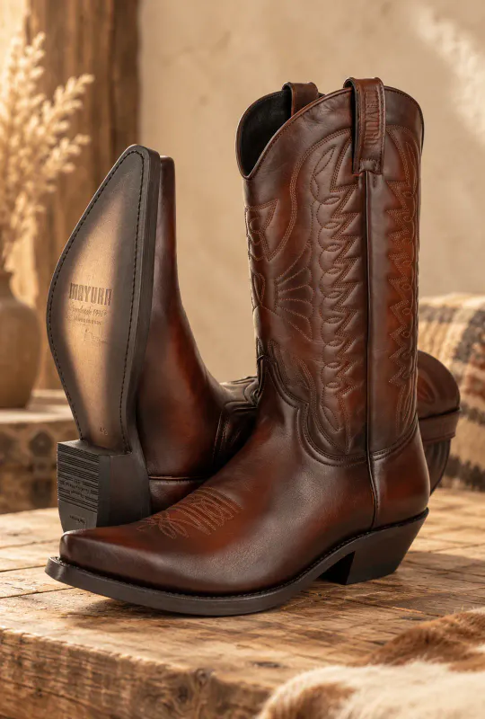 Mayura 1920 Cowboy Boots - Texas Cognac