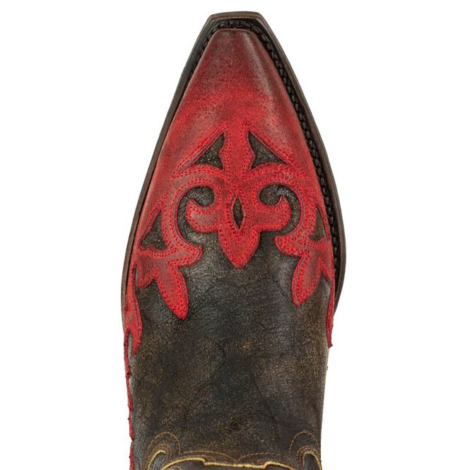 Hovedbilde Mayura 2567 Cowboy Boots i Rødt Rustikt Skinn