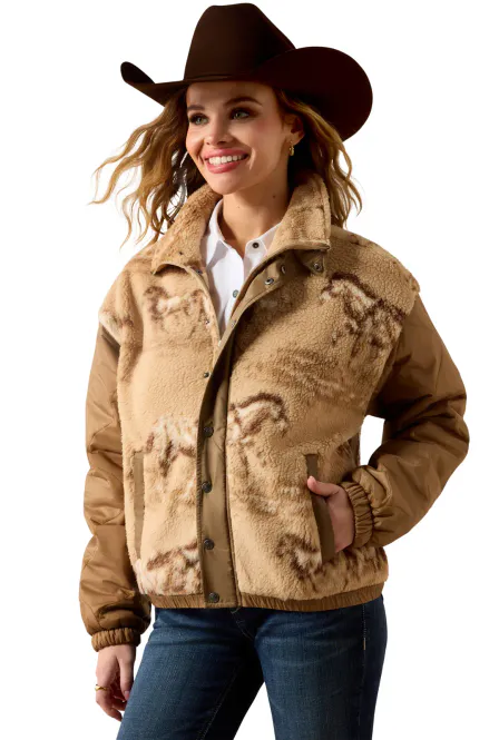 Hovedbilde Ariat Wild Horses Sherpajakke til Dame