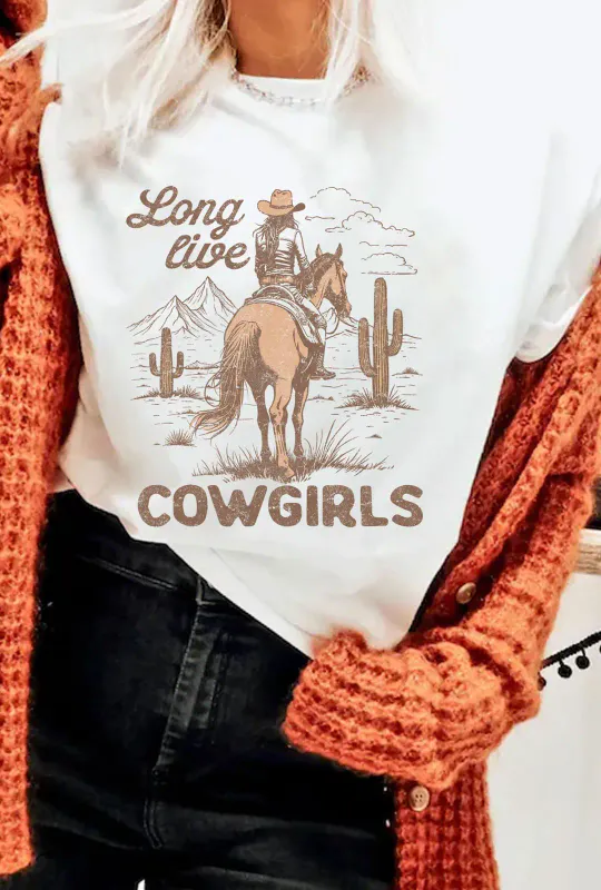 Long Live Cowgirls T-skjorte